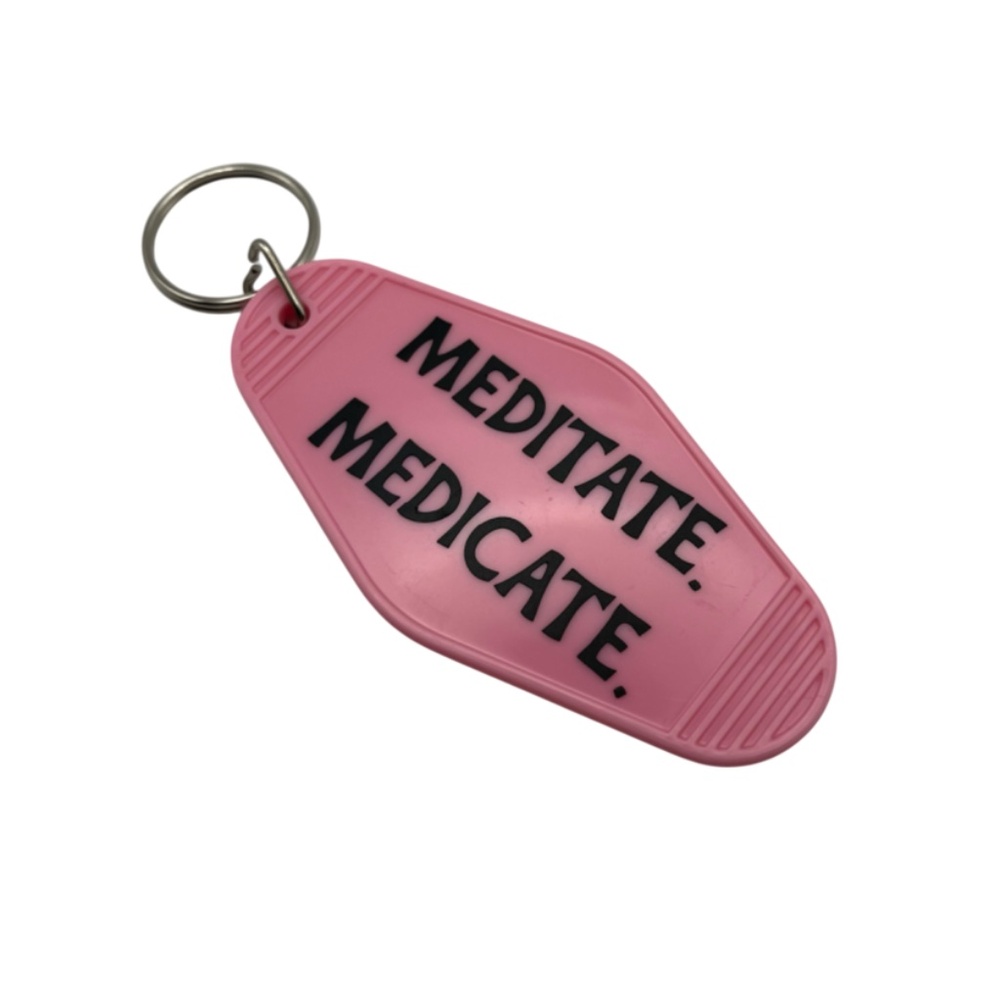 Meditate Medicate Keychain